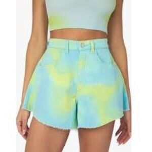 NWT We wore what flare bel tie dye shorts​